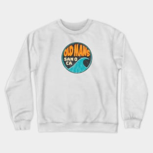 Old Man's, San O: California Surf Breaks Crewneck Sweatshirt